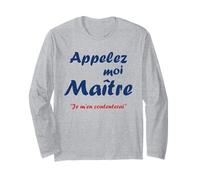 Humour Couple Super Homme Appelez Moi Maître Manche Longue