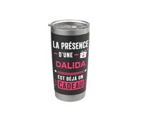 Humour dalida citation blague personnalisé prénom dalida Gobelet isotherme en acier inoxydable double paroi