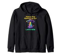 Humour d'amant de limonade avec des vibrations d'enlèvement d'OVNI extraterrestres Sweat à Capuche