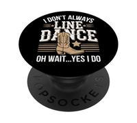 Humour Danse en Ligne Country Western Design PopSockets PopGrip Adhésif