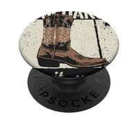 Humour Danse en Ligne Country Western Design PopSockets PopGrip Adhésif