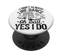 Humour Danse en Ligne Country Western Design PopSockets PopGrip Adhésif