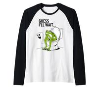 Humour de Bain Grenouille Humoristique I Guess I'll Wait Manche Raglan