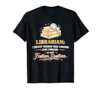 Humour De Bibliothecaire Section Fiction Mystere T-Shirt