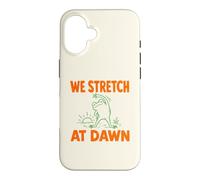 Humour de Bien-être Grenouille drôle Matin Nous étirons à l'aube Lever du Soleil Coque pour iPhone 16
