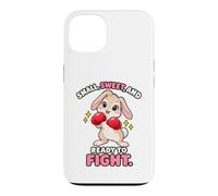 Humour de Boxe Little Sweet Ready to Fight Rabbit Coque pour iPhone 13
