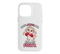 Humour de Boxe Little Sweet Ready to Fight Rabbit Coque pour iPhone 14 Pro Max