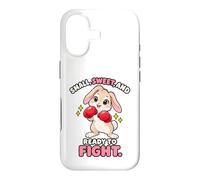 Humour de Boxe Little Sweet Ready to Fight Rabbit Coque pour iPhone 17