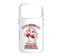 Humour de Boxe Little Sweet Ready to Fight Rabbit Coque pour iPhone 17 Pro