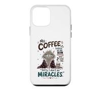 Humour de café drôle Amant de café matinal Accro à la caféine Coque pour iPhone 12 Mini
