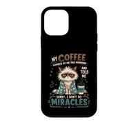 Humour de café drôle Amant de café matinal Accro à la caféine Coque pour iPhone 12 Mini