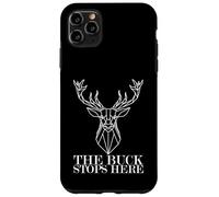 Humour de Chasse The Buck s'arrête Ici Chasseur de cerf Coque pour iPhone 11 Pro Max