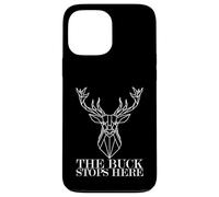 Humour de Chasse The Buck s'arrête Ici Chasseur de cerf Coque pour iPhone 13 Pro Max