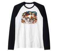 Humour de Chat Amusant Qui Sort fatigué après la fête Manche Raglan