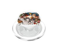 Humour de Chat Amusant Qui Sort fatigué après la fête PopSockets PopGrip pour MagSafe