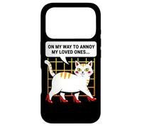 Humour de Chat on My Way to Annoy My Loved Ones Coque pour iPhone 17 Pro