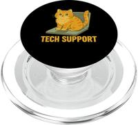 Humour de Chat Tech Support pour Les Nerds informatiques et Les Amoureux des Chats PopSockets PopGrip pour MagSafe