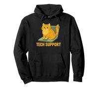 Humour de Chat Tech Support pour Les Nerds informatiques et Les Amoureux des Chats Sweat à Capuche