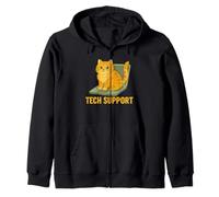 Humour de Chat Tech Support pour Les Nerds informatiques et Les Amoureux des Chats Sweat à Capuche