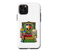 Humour de Classe I Came I Taught I Survived Teacher Coque pour iPhone 11 Pro