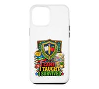 Humour de Classe I Came I Taught I Survived Teacher Coque pour iPhone 12 Pro Max