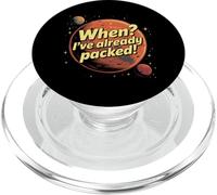 Humour de colonisation de Mars | Exploration Spatiale I'm in A Rush PopSockets PopGrip pour MagSafe