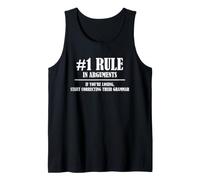 Humour de Correction de Grammaire pour Les Arguments et Les professeurs d'anglais Débardeur