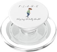 Humour de Fatigue Chronique - Courir sur zéro cuillère - PopSockets PopGrip pour MagSafe