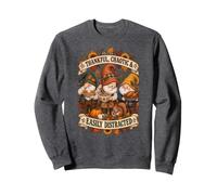 Humour de GNOME d'automne Vintage TDAH pour Une Saison Sweatshirt