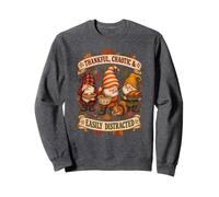 Humour de GNOME d'automne Vintage TDAH pour Une Saison Sweatshirt