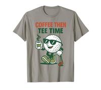 Humour de Golf Coffee Then Tee Time pour golfeurs T-Shirt