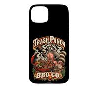 Humour de Gril avec Un Raton Laveur Amusant Coque pour iPhone 15 Plus