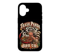 Humour de Gril avec Un Raton Laveur Amusant Coque pour iPhone 16