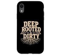 Humour de Jardin Amusant avec Racines Profondes et Sales Coque pour iPhone XR
