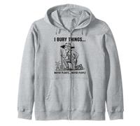 Humour de Jardinage Bury Things Old Man pour Les Amateurs de Plantation Sweat à Capuche