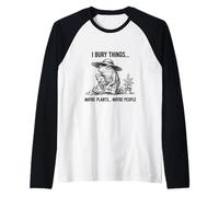 Humour de Jardinage de Grenouille Bury Things pour Les Amateurs de Plantation Manche Raglan