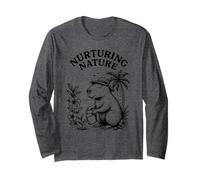 Humour de Jardinage rétro Capybara Nurturing Nature Manche Longue