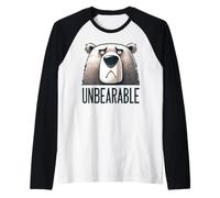 Humour de Jeu de Mots insupportable Sad Bear Manche Raglan