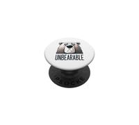 Humour de Jeu de Mots insupportable Sad Bear PopSockets PopGrip Adhésif