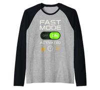 Humour de jeûne Intermittent 16 8 fenêtre 20 4 Guerrier Plus Rapide Manche Raglan