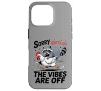 Humour de la Ferme avec Raton Laveur et Inscription Gotta Go Coque pour iPhone 16 Pro