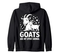Humour de la Ferme Goats are My Spirit Animal Sweat à Capuche