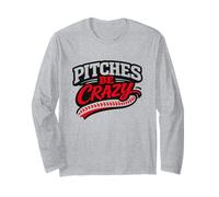 Humour de Lancement de Baseball | Pitcher Life Pitcher Dad Coach Manche Longue