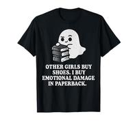 Humour de Lecture de fantômes drôle d'amateur de Livres de dommages émotionnels T-Shirt