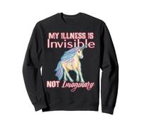 Humour de maladie Invisible, Licorne, Douleur Chronique, Handicap Sweatshirt
