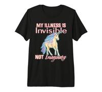 Humour de maladie Invisible, Licorne, Douleur Chronique, Handicap T-Shirt Haut de Gamme