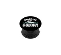 Humour de Natation Chlorine is My Colony PopSockets PopGrip Adhésif