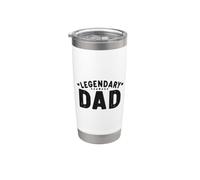 Humour de papa légendaire pour les pères qui rock Gobelet isotherme en acier inoxydable double paroi