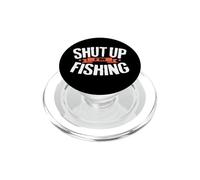 Humour de pêche Shut Up I'm Fishing Funny Fisherman PopSockets PopGrip pour MagSafe