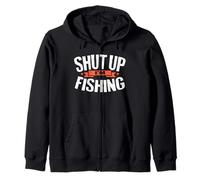 Humour de pêche Shut Up I'm Fishing Funny Fisherman Sweat à Capuche